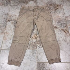 Polo Ralph Lauren Joggers Mens 34x27 Beige Utility Standard Issue Drawstring